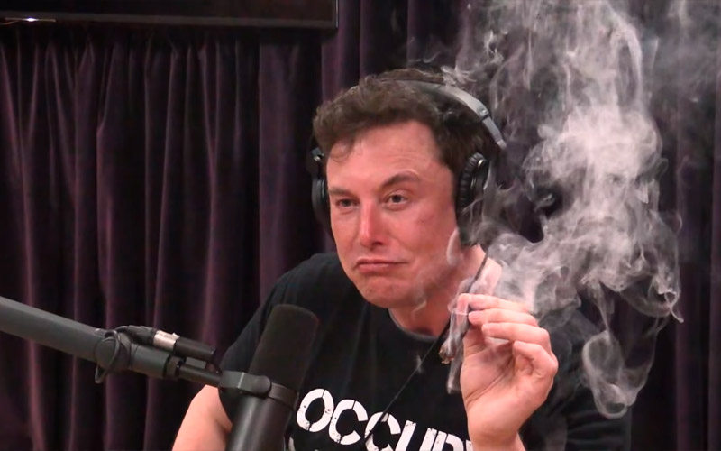 Илон Маск курит каннабис фото